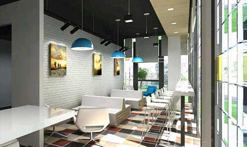 贸易公司茶水区设计效果图