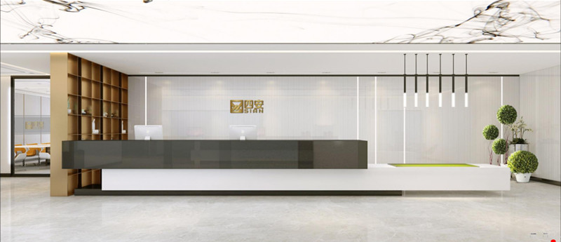 现代简约风格办公室前台设计