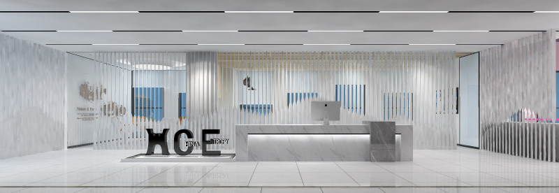 极简主义办公室前台设计