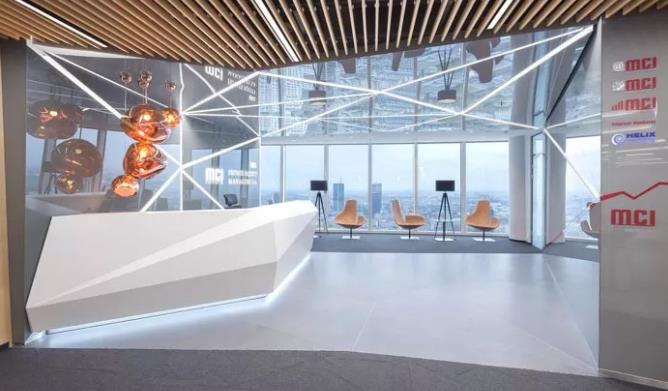 极简主义办公室前台设计