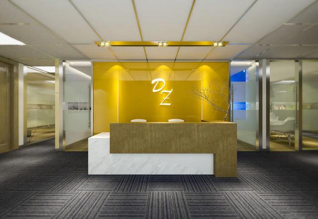 极简主义办公室前台设计