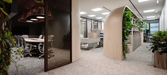 雨林景观办公室装修设计