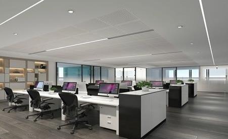 经典灰白色调办公室装修