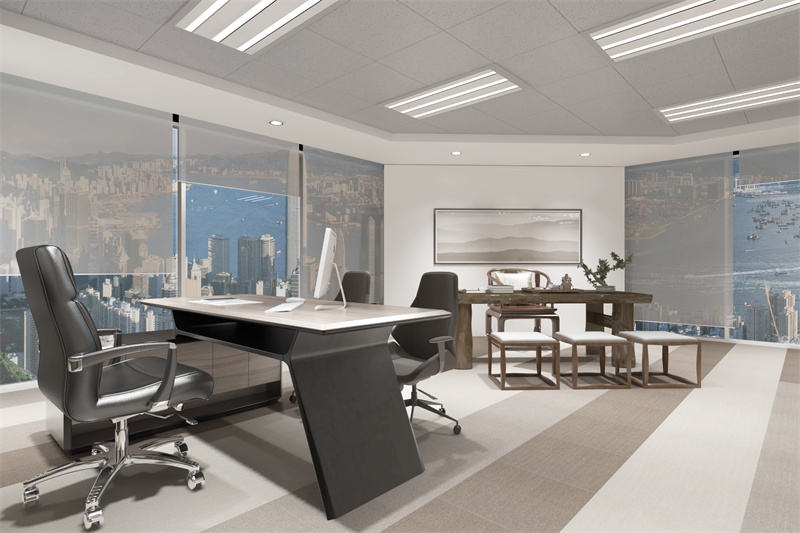 2021年公司总经理办公室装修效果图